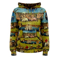 Hieronymus Bosch The Garden Of Earthly Delights (closeup) Women s Pullover Hoodie by impacteesstreetwearthree