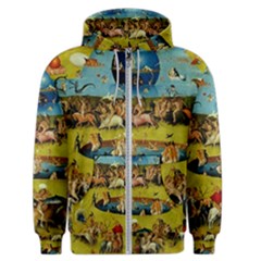 Hieronymus Bosch The Garden Of Earthly Delights (closeup) Men s Zipper Hoodie by impacteesstreetwearthree