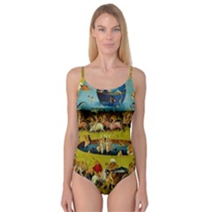 Hieronymus Bosch The Garden Of Earthly Delights (closeup) Camisole Leotard  by impacteesstreetwearthree