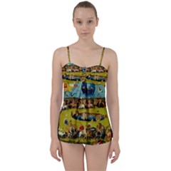 Hieronymus Bosch The Garden Of Earthly Delights (closeup) Babydoll Tankini Set by impacteesstreetwearthree