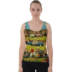 Hieronymus Bosch The Garden Of Earthly Delights (closeup) Velvet Tank Top by impacteesstreetwearthree