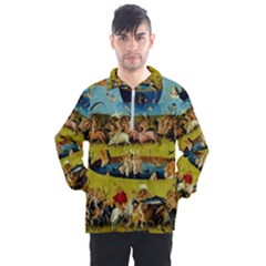 Hieronymus Bosch The Garden Of Earthly Delights (closeup) Men s Half Zip Pullover