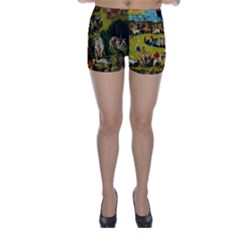 Hieronymus Bosch The Garden Of Earthly Delights (closeup) Hieronymus Bosch The Garden Of Earthly Delights (closeup) 3 Skinny Shorts by impacteesstreetwearthree