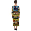 Hieronymus Bosch The Garden Of Earthly Delights (closeup) Hieronymus Bosch The Garden Of Earthly Delights (closeup) 3 Quarter Sleeve Midi Bodycon Dress View2