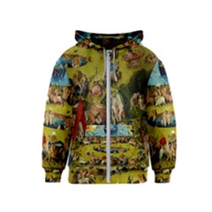 Hieronymus Bosch The Garden Of Earthly Delights (closeup) Hieronymus Bosch The Garden Of Earthly Delights (closeup) 3 Kids  Zipper Hoodie