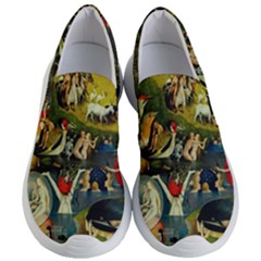 Hieronymus Bosch The Garden Of Earthly Delights (closeup) 2 Women s Lightweight Slip Ons