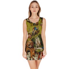 Heronimus Bosch Ship Of Fools Hieronymus Bosch The Garden Of Earthly Delights (closeup) 3 Bodycon Dress by impacteesstreetwearthree