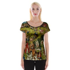 Heronimus Bosch Ship Of Fools Hieronymus Bosch The Garden Of Earthly Delights (closeup) 3 Cap Sleeve Top by impacteesstreetwearthree