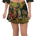 Heronimus Bosch Ship Of Fools Hieronymus Bosch The Garden Of Earthly Delights (closeup) 3 Fishtail Mini Chiffon Skirt View1