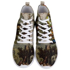 Heronimus Bosch Ship Of Fools Hieronymus Bosch The Garden Of Earthly Delights (closeup) 2 Men s Lightweight High Top Sneakers