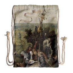 Heronimus Bosch Ship Of Fools Drawstring Bag (large)