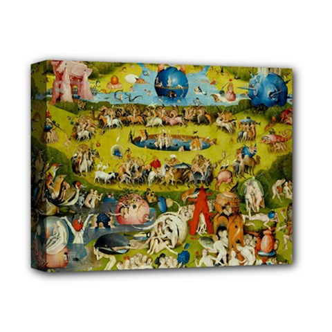 Hieronymus Bosch The Garden Of Earthly Delights Deluxe Canvas 14  X 11  (stretched) by impacteesstreetwearthree