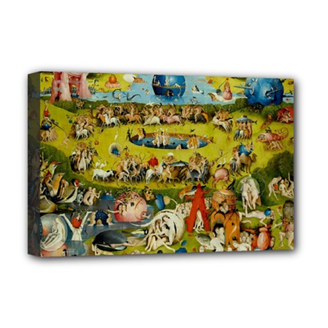 Hieronymus Bosch The Garden Of Earthly Delights Deluxe Canvas 18  X 12  (stretched)