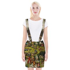 Heronimus Bosch Ship Of Fools Hieronymus Bosch The Garden Of Earthly Delights (closeup) 3 Braces Suspender Skirt by impacteesstreetwearthree