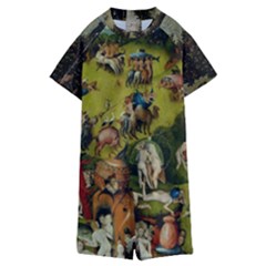 Heronimus Bosch Ship Of Fools Hieronymus Bosch The Garden Of Earthly Delights (closeup) 3 Kids  Boyleg Half Suit Swimwear by impacteesstreetwearthree