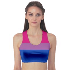 Bisexual Pride Flag Bi Lgbtq Flag Sports Bra by lgbtnation