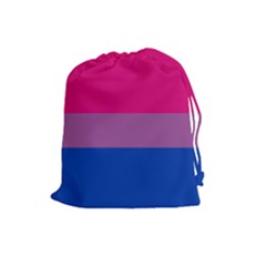 Bisexual Pride Flag Bi Lgbtq Flag Drawstring Pouch (large) by lgbtnation