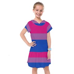 Bisexual Pride Flag Bi Lgbtq Flag Kids  Drop Waist Dress