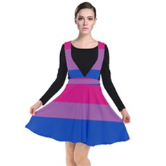 Bisexual Pride Flag Bi Lgbtq Flag Plunge Pinafore Dress by lgbtnation