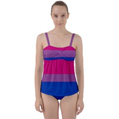 Bisexual Pride Flag Bi Lgbtq Flag Twist Front Tankini Set by lgbtnation