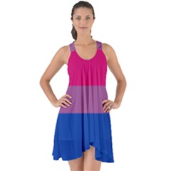 Bisexual Pride Flag Bi Lgbtq Flag Show Some Back Chiffon Dress by lgbtnation