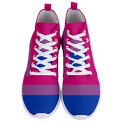 Bisexual Pride Flag Bi Lgbtq Flag Men s Lightweight High Top Sneakers by lgbtnation