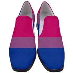 Bisexual Pride Flag Bi Lgbtq Flag Women Slip On Heel Loafers by lgbtnation