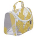 Ochre yellow and grey abstract Satchel Handbag View2