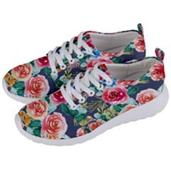 Watercolour Floral  Men s Lightweight Sports Shoes by charliecreates