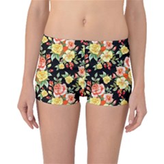 Flowers Watercolor Boyleg Bikini Bottoms by ArtworkByPatrick