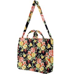 Flowers Watercolor Square Shoulder Tote Bag