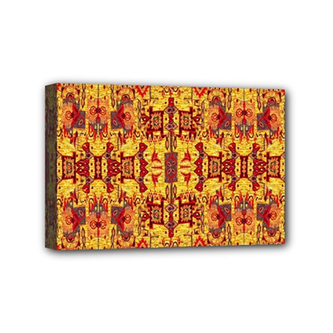 Flower Fabric Mini Canvas 6  X 4  (stretched) by ArtworkByPatrick