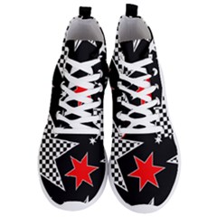 Questioning Anything - Star Design Men s Lightweight High Top Sneakers