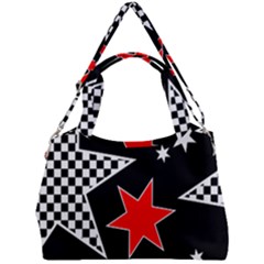 Questioning Anything - Star Design Double Compartment Shoulder Bag by WensdaiAmbrose