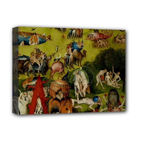 Hieronymus Bosch The Garden Of Earthly Delights (closeup) 3 Deluxe Canvas 16  X 12  (stretched)  by impacteesstreetwearthree