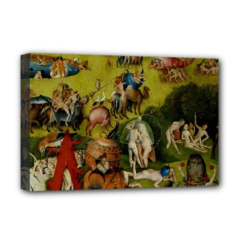 Hieronymus Bosch The Garden Of Earthly Delights (closeup) 3 Deluxe Canvas 18  X 12  (stretched)