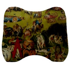 Hieronymus Bosch The Garden Of Earthly Delights (closeup) 3 Velour Head Support Cushion