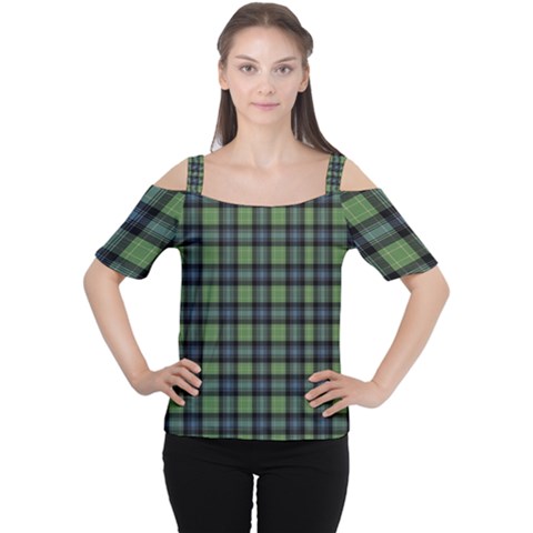 Abercrombie Tartan Cutout Shoulder Tee by impacteesstreetwearfour