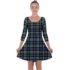 Abercrombie Tartan Quarter Sleeve Skater Dress