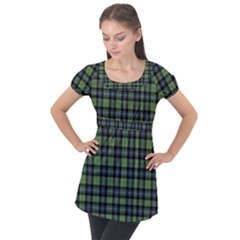 Abercrombie Tartan Puff Sleeve Tunic Top by impacteesstreetwearfour