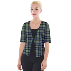 Abercrombie Tartan Cropped Button Cardigan