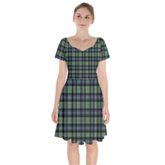 Abercrombie Tartan Short Sleeve Bardot Dress by impacteesstreetwearfour