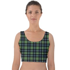 Abercrombie Tartan Velvet Crop Top