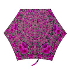 From The Sky Came Flowers In Peace Mini Folding Umbrellas by pepitasart