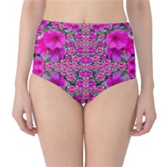 From The Sky Came Flowers In Peace Classic High-waist Bikini Bottoms by pepitasart