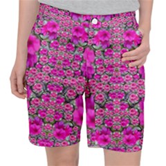 From The Sky Came Flowers In Peace Pocket Shorts by pepitasart