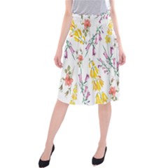 Wild Flower Midi Beach Skirt by charliecreates