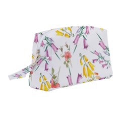 Wild Flower Wristlet Pouch Bag (medium) by charliecreates