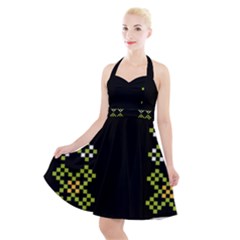 Hexxed Halter Party Swing Dress  by WensdaiAmbrose