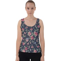 Planted A Rose Velvet Tank Top